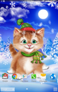 Winter Cat Live Wallpaper screenshot 2