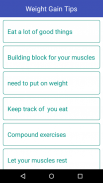 Weight Gain Tips Health Tips screenshot 0