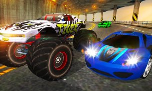 Crazy Car vs Monster Racing 3D screenshot 2