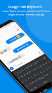 Zawgyi Myanmar Keyboard, Zawgyi Font Keyboard screenshot 4