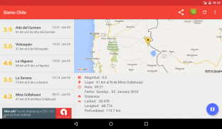 Sismo Chile screenshot 0