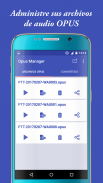 Administrador de audio para WhatsApp , OPUS a MP3 screenshot 1
