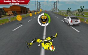Moto Bike Attack Race 3d games screenshot 0