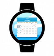 Wear Calendar 2020 (Wear OS) screenshot 0