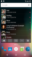 Contacts widget with dialer screenshot 1