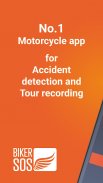 BikerSOS - Motorrad Tour Unfall erkennen und SOS screenshot 2