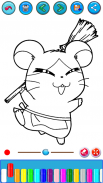 Livre de coloriage de hamster screenshot 0