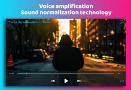 Night Video Player - voice amplifier screenshot 8