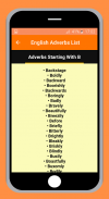 English Adverbs List screenshot 2