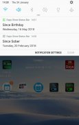Days Since in Status Bar screenshot 2