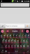 Carnation GO Keyboard  theme screenshot 0