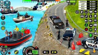 Police Boat Crime Shooting Gam screenshot 2