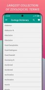 Zoology Dictionary Offline screenshot 4