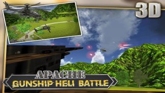 Апач вертолета Хели битвы 3D screenshot 2