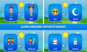 aprender palavras opostas para crianças -antônimos screenshot 11
