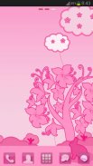 Tema de gato Rosa GO Launcher screenshot 2