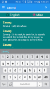 Mizo English Bidirectional Dictionary screenshot 5