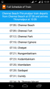 Chennai Suburban Timetable screenshot 3