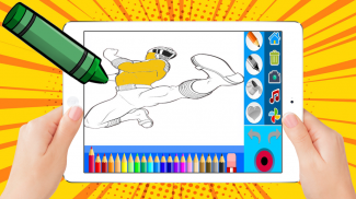 Superhero Rangers Coloring screenshot 0