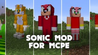 Sonik Mod for Minecraft PE & Hedgehog Map screenshot 2