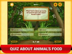 สัตว์สวนสัตว์ป่าแบบทดสอบ App สนุก screenshot 2