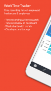 WorkTime-Tracker - Time recording / Working hours screenshot 11
