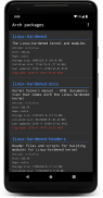 Arch packages screenshot 1