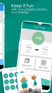 사진, 차트 및 BMI 계산기가 포함된 체중 감량 일기 screenshot 11
