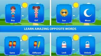 aprender palabras opuestas para niños screenshot 1