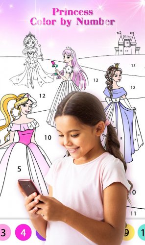 Princess Color By Number Princess Coloring Book 1 8 0 0 Download Android Apk Aptoide