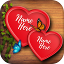 Write Name On Heart Icon