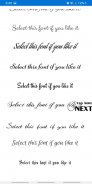 Free Fonts - outline fonts and write calligraphy screenshot 2