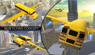 Flying School Bus Simulator 3D: Extreme Tracks screenshot 15