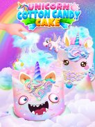 Unicorn Cotton Candy Cake screenshot 1