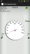 GPS Speedometer: witte versie screenshot 0
