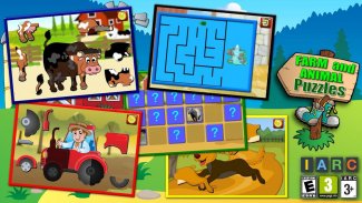 Kids Farm en dierlijke puzzels screenshot 0