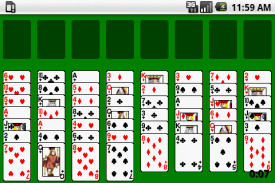 FreeCell card game screenshot 1
