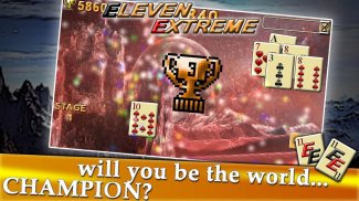 Eleven Extreme, Free Arcade Solitaire Game Card screenshot 3