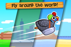 Chicken Toss - Crazy Chicken Launching Game screenshot 2