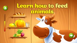 ฟาร์มสัตว์สำหรับเด็ก เกมสำหรับเด็ก เกมกับสัตว์ screenshot 1