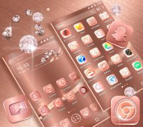 Rose Gold Launcher Theme screenshot 4