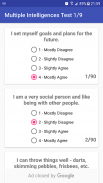 Multiple Intelligences Test screenshot 1