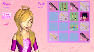 Принцесса Ангела 2048 игры Fun screenshot 1