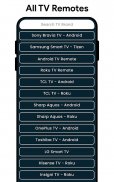 すべてのテレビ用のリモートコントロール screenshot 2