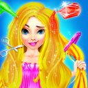 Princess Hair Saloon Design Icon