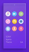 Theme XPERIA ON| Be Purple screenshot 1