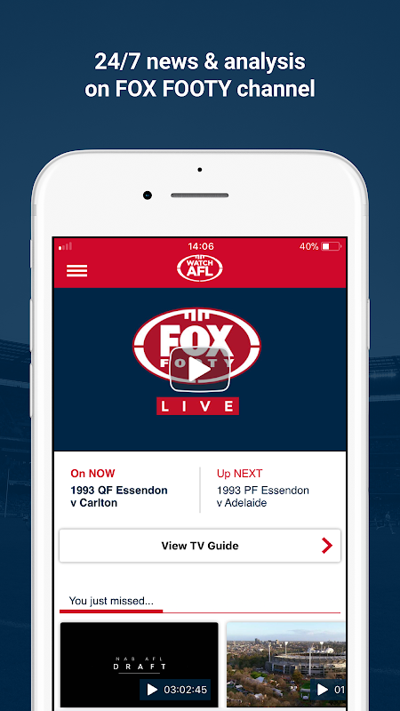 Watch afl online discount free