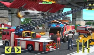 Fire Truck Rescue Training Sim screenshot 14