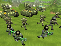 Stickman Simulador de Batalha de tanques screenshot 2
