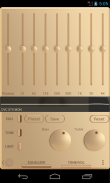 Poweramp skin Champagne Gold screenshot 2